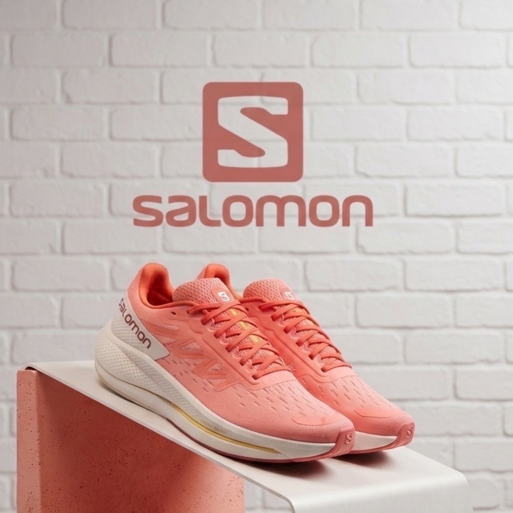 Salomon Spectur Running Shoes Pink Orange Energy Blade SneakersW/ortho inserts